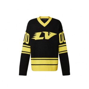 Men's Louis Vuitton Intarsia Football T-Shirt
