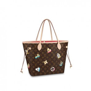 Women neverfull mm monogram Love Lock tote