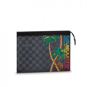 Mens pochette voyage mm damier cobalt N63510