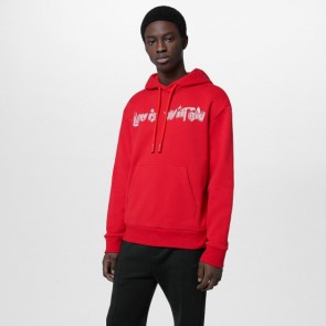 Men's Louis Vuitton Signature Printed Cotton Hoodie