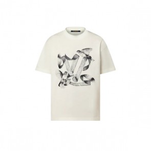 Men's Louis Vuitton Birds Signature Printed Cotton T-Shirt