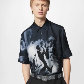 Men's LV Short-Sleeved Jazzman Print Shirt