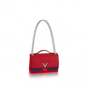 louis vuitton women very chain bag M42901 Rouge rubis