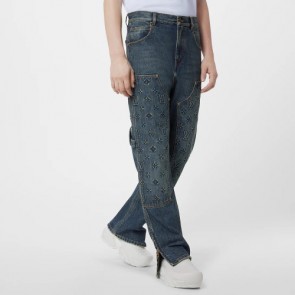 Men's Louis Vuitton Workwear Denim Carpenter Pants