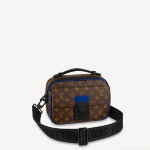 Louis vuitton s lock messenger monogram macassar M45863