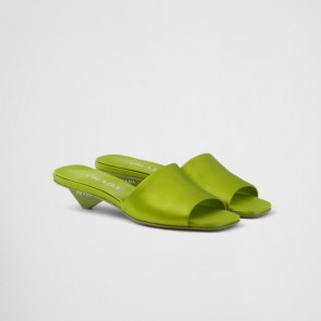 Lady's Prada Satin Slides