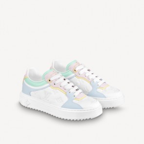 LV Light Blue Time Out Sneaker Shoes For Women 1A8VUD