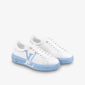 LV Time Out Sneaker Blue Pink Sole Shoes 1a8mzb