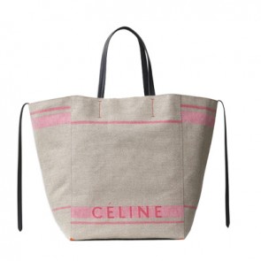 celine women large cabas phantom in dark pink celine canvas shoulder bag