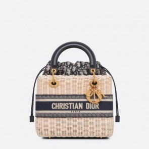 Dior Natural Wicker Medium Lady Dior Bag M0565CMVO_M808