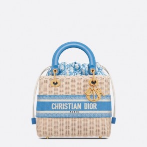 Dior Natural Wicker Medium Lady Dior Bag M0565CMVO_M917