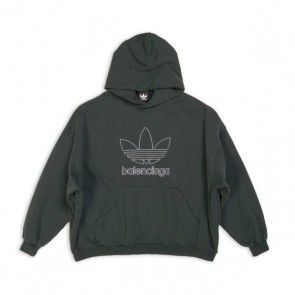 Balenciaga / Adidas Hoodie Oversized In Dark Green