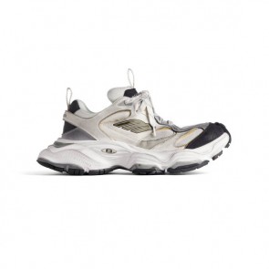Men's Balenciaga Cargo Sneaker In White/Grey
