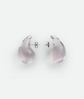 Lady's Bottega Veneta Transparent Drop Earrings