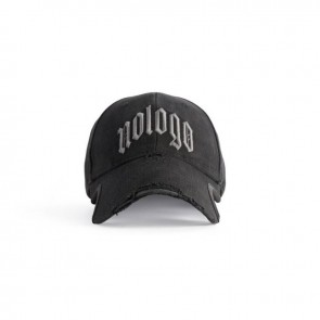 Balenciaga Nologo Cap In Black/Grey