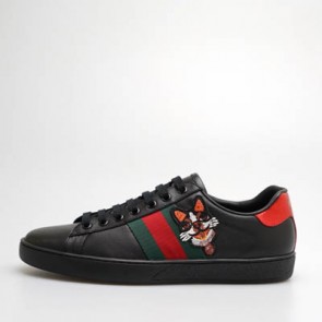 Men Ace embroidered Boston terrier Bosco patch sneaker ‎501907 DOPE0 9064