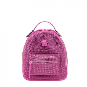Versace women palazzo crystal leather backpack DBFF717 KBUJP