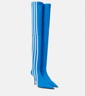 Lady's Balenciaga X Adidas Knife Over-The-Knee Boots