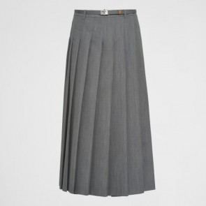 Lady's Prada Pleated wool skirt