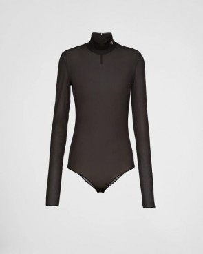 Lady's Prada Gazar Jersey Bodysuit