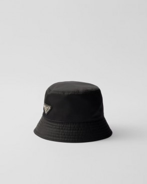 Lady's Prada Re-Nylon Bucket Hat Black