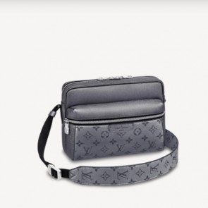 LOUIS VUITTON GUNMETAL GREY OUTDOOR MESSENGER BAG LV