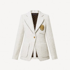 Lady's Louis Vuitton Preppy Lurex Tweed Blazer 1AAAF2