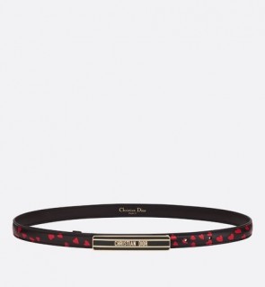 Dior ID Belt I Love Paris And Red Hearts 15mm