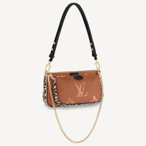 LV Multi Pochette Accessoires Black Caramel Bag