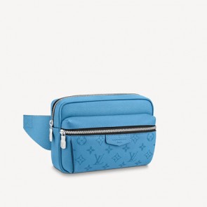 LV Aigarama Denim Blue Outdoor Bumbag
