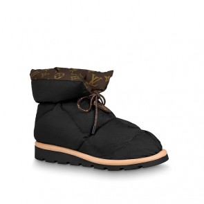 Louis vuitton pillow comfort ankle boot shoes black 1A8T3C