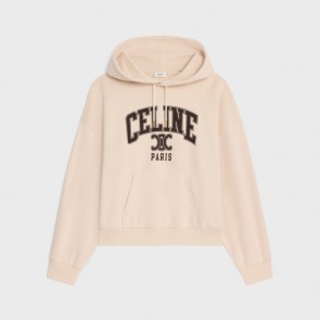 Lady's Celine Oversized Celine Hoodie In Cotton Fleece
