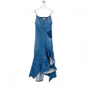 Loéwe Blue Denim Dress