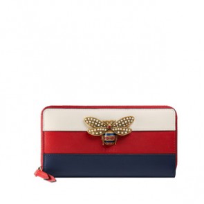 Gucci women Queen Margaret leather zip around wallet 476069