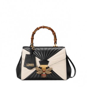 Gucci women Queen Margaret quilted leather top handle bag 476531