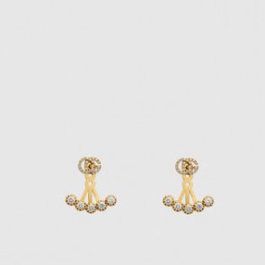 Women GG Running earring with diamonds 481692 J8540 8000