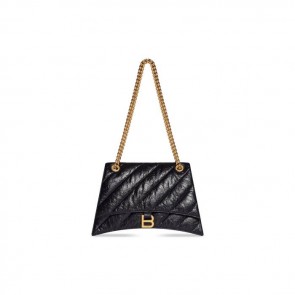 Balenciaga Bag Crush Medium Chain Bag Quilted