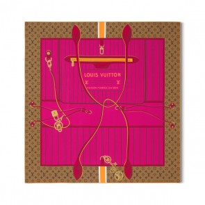 Lady's Louis Vuitton My Neverfull Square 90 Scarf