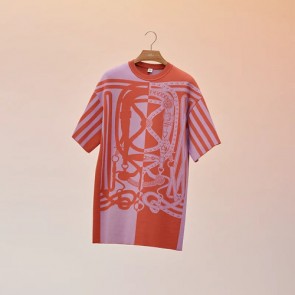 Lady's Hermes Tunique "Grand Tralala" short-sleeve sweater