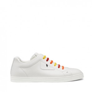 Mes lace ups sneaker with multicolour laces