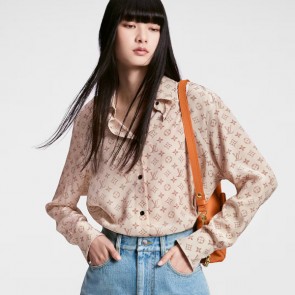 Lady's Louis Vuitton Monogram Silk Shirt