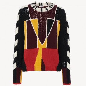 Lady's Chloe Graphic Knit Sweater