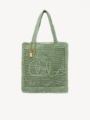 Lady's Chloe Summer Banana Tote Bag In Raffia