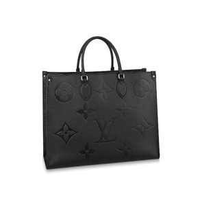 LV women's onthego gm monogram empreinte leather bag handbag
