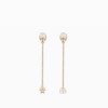 Women la petite tribale earrings in gold tone metal