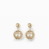 Women secret cannage earrings in gold tone finish