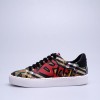 Women Graffiti Print Vintage Check Sneakers 40724881